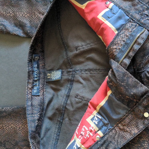 Liverpool Snakeskin Pattern Jeans - Picture 4 of 8